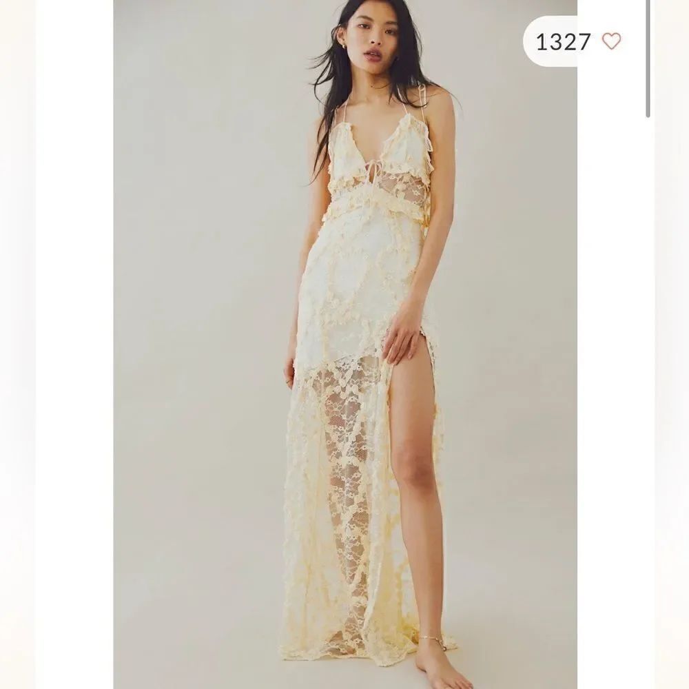 Free People For Love & Lemons Ysabelle Maxi Dress/ Size M